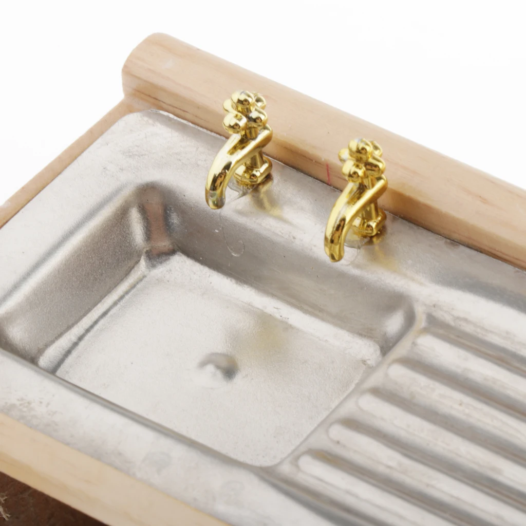 

1:12 Dollhouse Miniatures Kitchen Cupboard Craft Wash Basin Furniture Toy