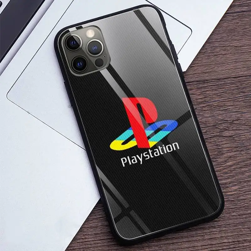 

Hot game console playstation PS4 Phone Case Tempered Glass For iPhone 12 Pro Max Mini 11 Pro XR XS MAX 8 X 7 6S 6 Plus SE case