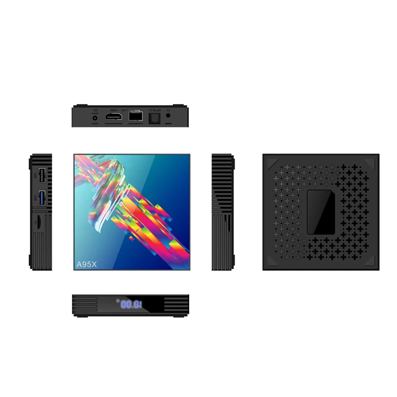 ТВ приставка A95X R3 RK3318 4 Гб + 64 ГБ Android 9 0 умный сетевой плеер HD