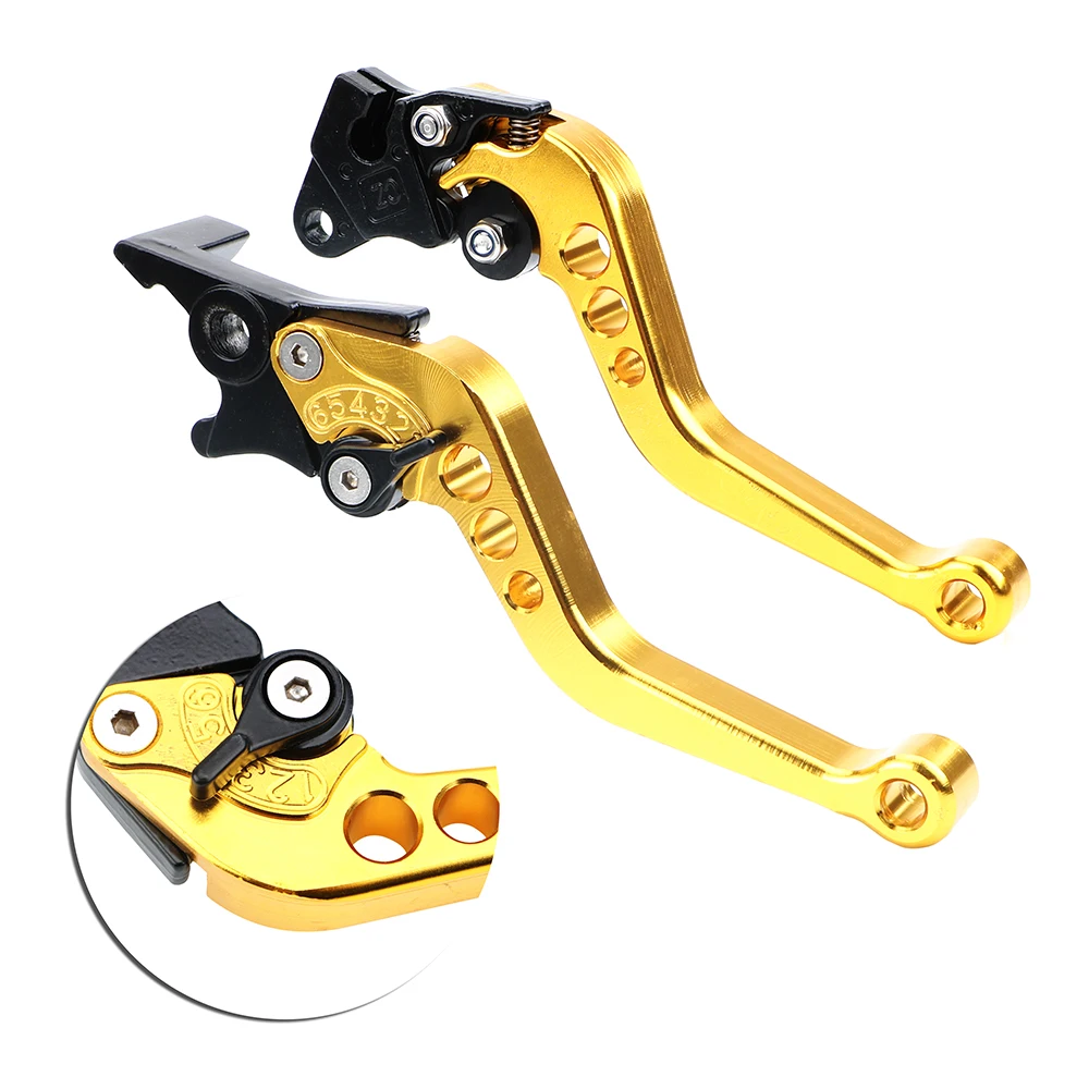 

1Pair Universal CNC Motorcycle Clutch Drum Alloy Brake Lever Handle Motorcycle Brake Handle Fit for Motorbike Modification