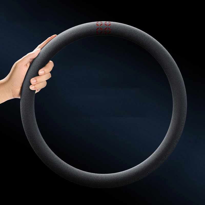 

For Lancia Series Suede Leather Car Steering Wheel Cover Non-slip Grip Cover Alcantara car accessories Automotive interior