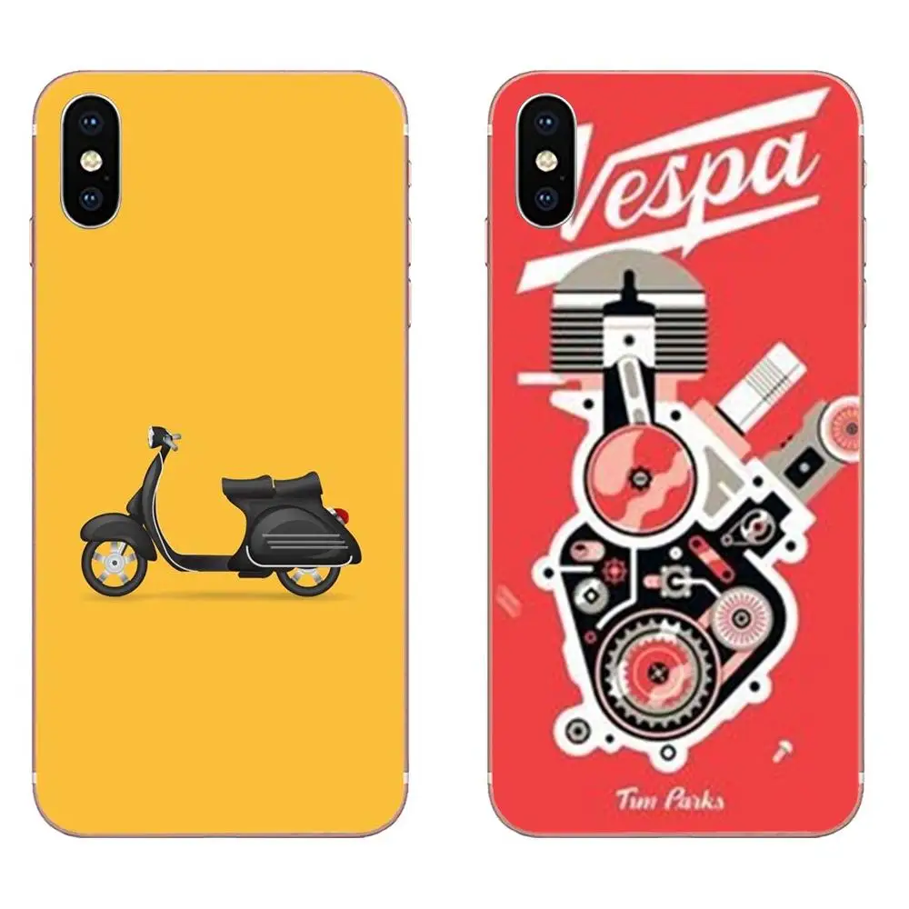 Vespa скутер электрический автомобиль ТПУ дизайн по заказу для Xiaomi Redmi Note 2 3 3S 4 4A 4X 5 5A