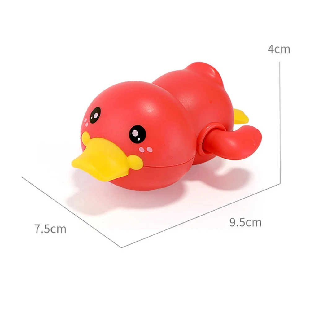 

3Pcs Lovely Swimming Duck Animal Shape Manual Wind-up Clockwork Kids Pool Shower Bath Interactive Toy