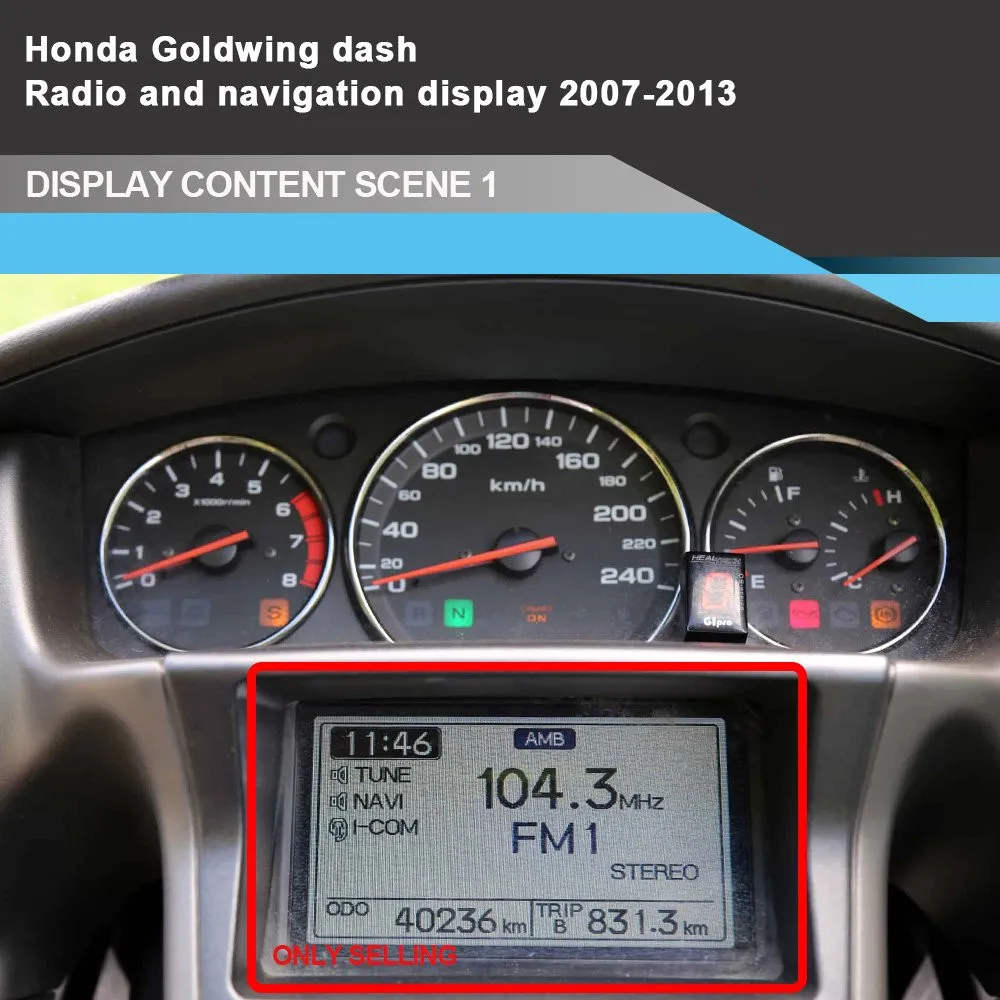 Новый ЖК экран для мотоцикла Honda Gold wing GL1800 2007 ~ 2013 кластер датчика приборной панели