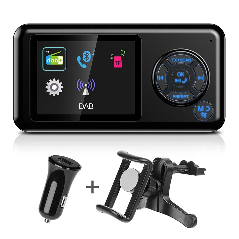 Наборы громкой связи Bluetooth DAB + Автомобильный музыкальный плеер вызов радио Boardcast