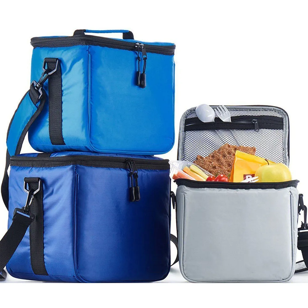 Ланч бокс для взрослых сумка завтрака с теплозащитным покрытием большой