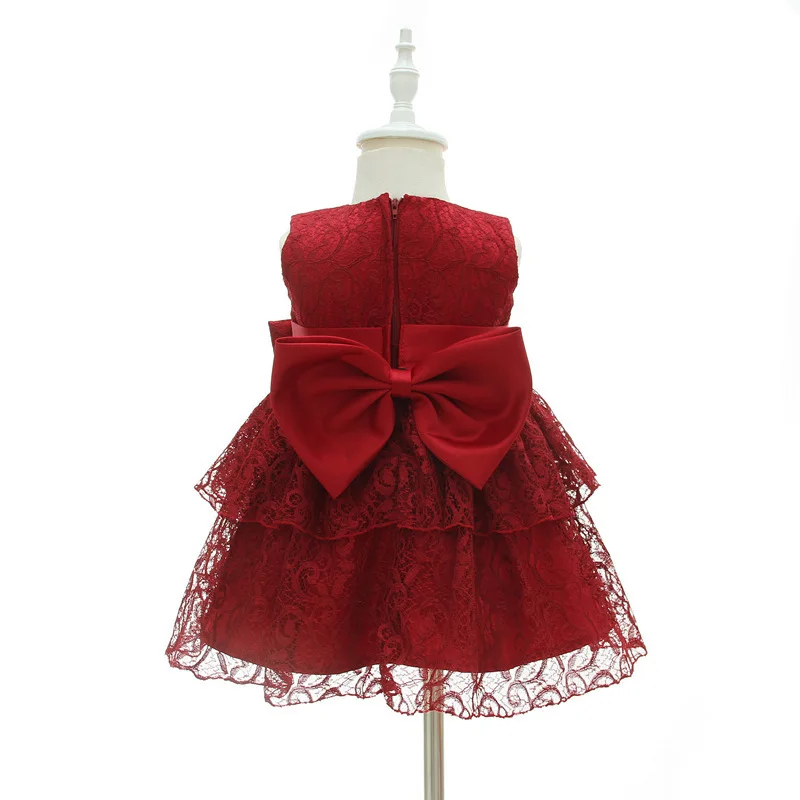 BBWOWLIN платья для маленьких девочек на 1 год детское платье день рождения красное