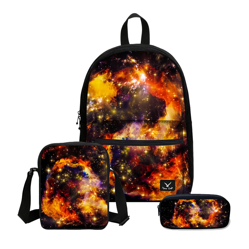 VEEVANV Для женщин Мода Galaxy Printing рюкзаки из парусины Комбинации 3 шт./компл. школьная
