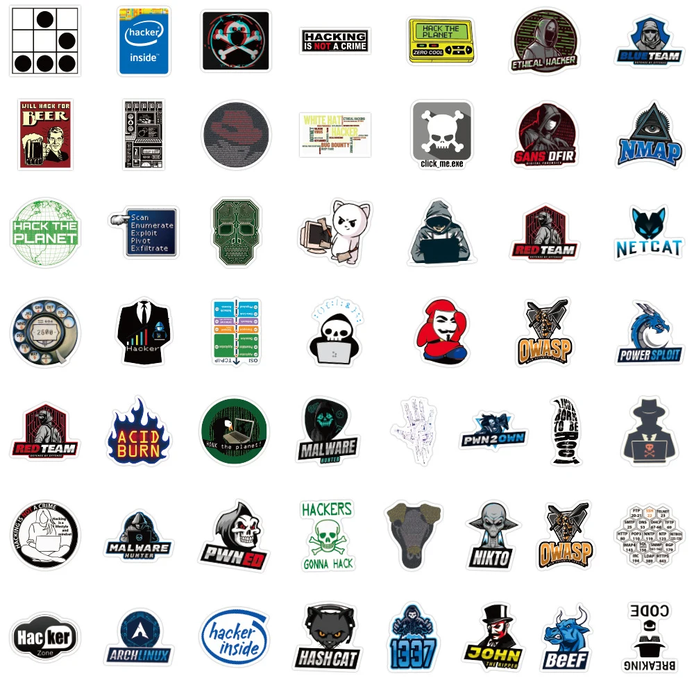 10/30/50PCS Programming Java Network Hacker Stickers DIY Bike Travel Luggage Guitar Laptop Cool Graffiti Sticker Decal Kid Toy | Игрушки и