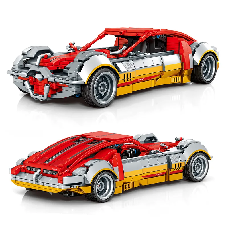 

New 720PCS High-Tech Creative Famous Classic Super Racing Car Model Building Blocks Bricks Educational Toy For Kid Birthday Gift