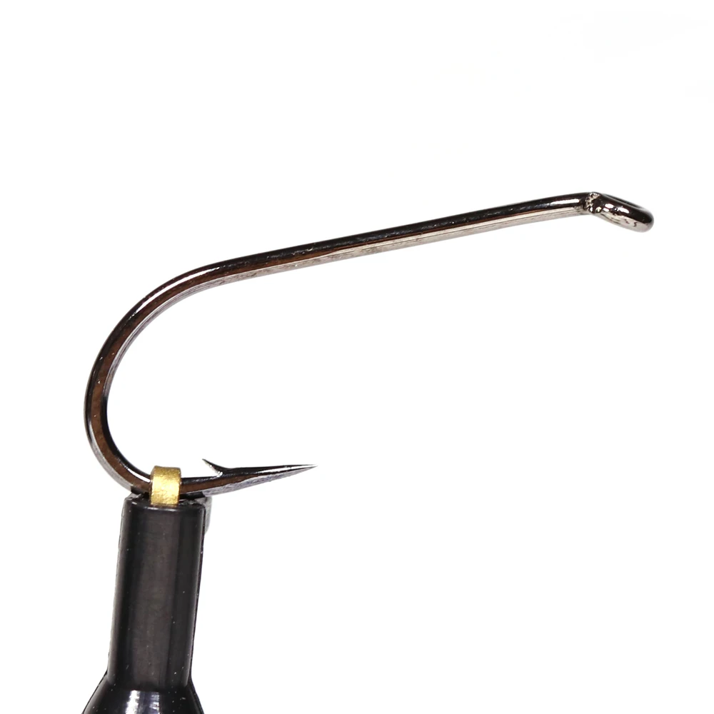 100 шт. кованые крючки ICERIO для ловли нахлыстом черного и никелевого цвета | Спорт