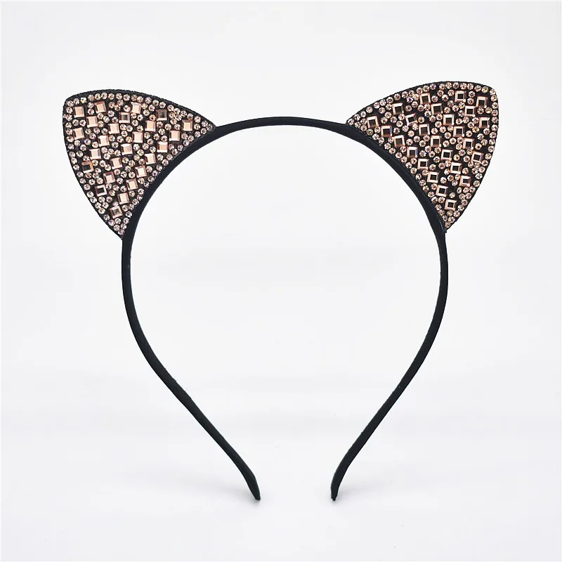 Обручи с цветами и кошачьими ушками для девочек головные уборы детские повязки