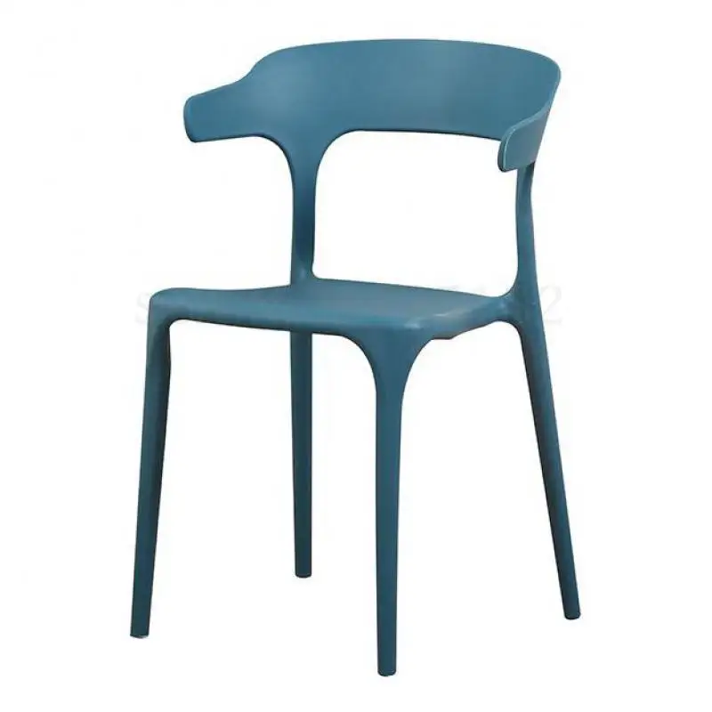 Пластиковый стул для взрослых утолщенный со спинкой креативный обеденный в