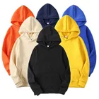 Мужская Повседневная Толстовка, темно-синяя однотонная толстовка с капюшоном, весна-осень 2021