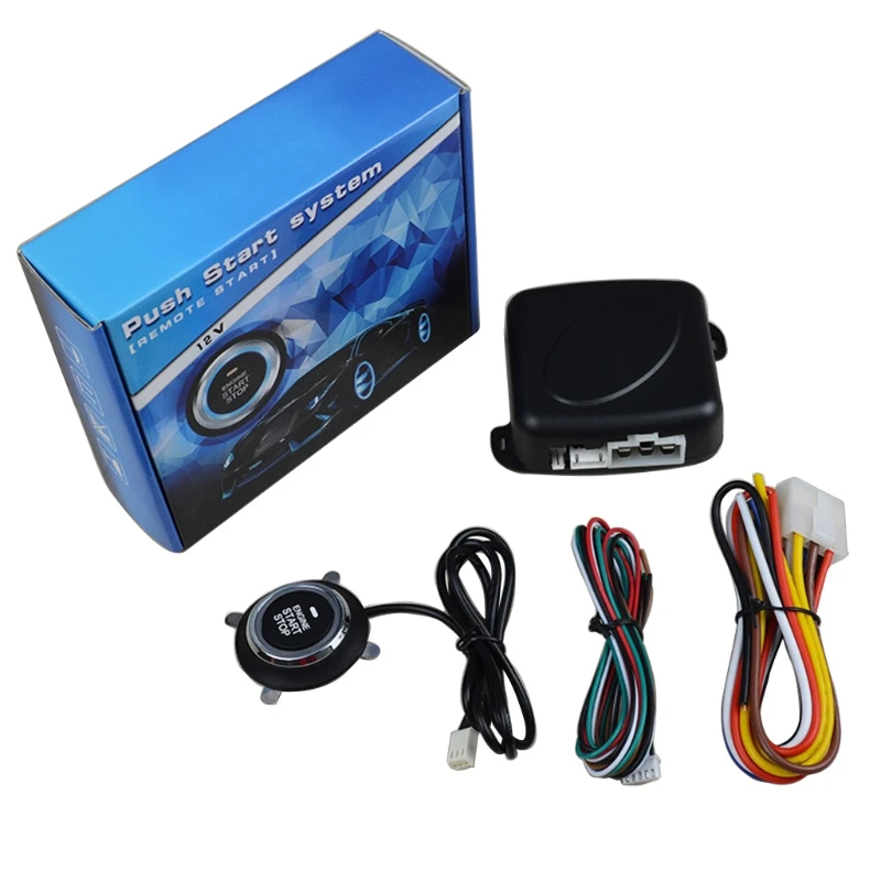 

Anti-theft Keyless Entry Car System Engine Remote Ignition Starter Push Button Vehicles One Click Control Start Stop 12V