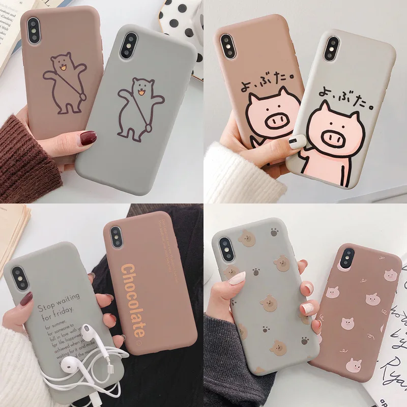 Фото Милый чехол для iPhone 11 Pro Max XR X Xs Xsmax 7 Puls 6 6S 8 мягкий из ТПУ Мобильные телефоны и Милый чехол для iPhone 11 Pro Max XR X Xs Xsmax 7 Puls 6 6S 8 мягкий из ТПУ Мобильные телефоны и
