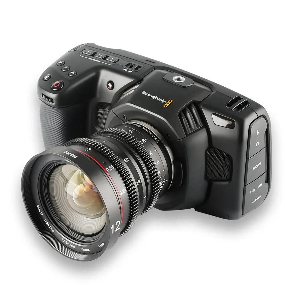 Meike MK 12 мм T2.2 большая апертура ручная фокусировка Cine объектив для Micro Four Thirds(MFT, M4/3) крепление для Olympus Panasonic+ подарок