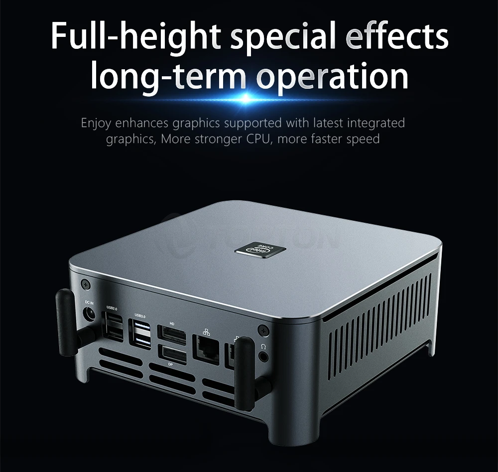 Мини-ПК Windows 11/10 i9 10980HK Intel Nuc 2 LAN * DDR4 NVMe TPM2.0 игровой настольный компьютер DP Type-C 3x 4K