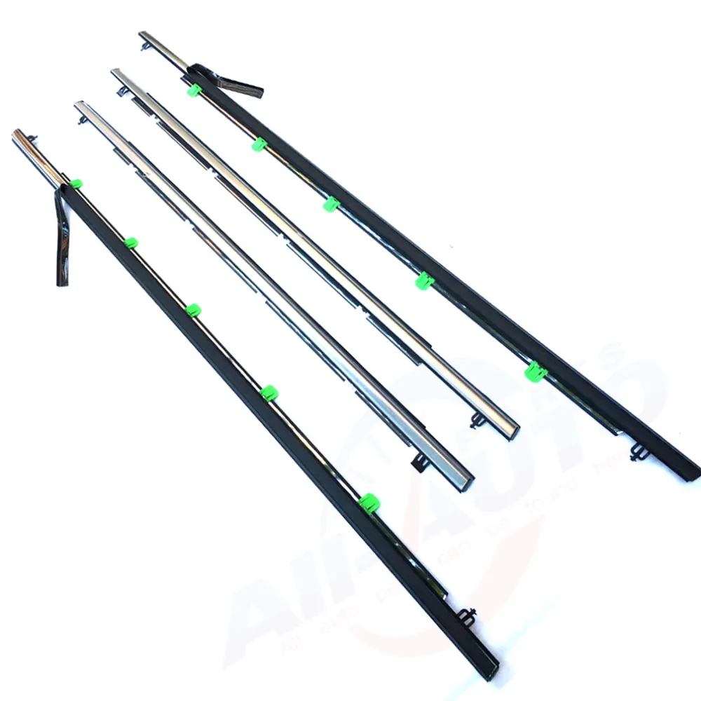 4 шт. фронтальная задняя левая правая хромированная наружная оконная литье