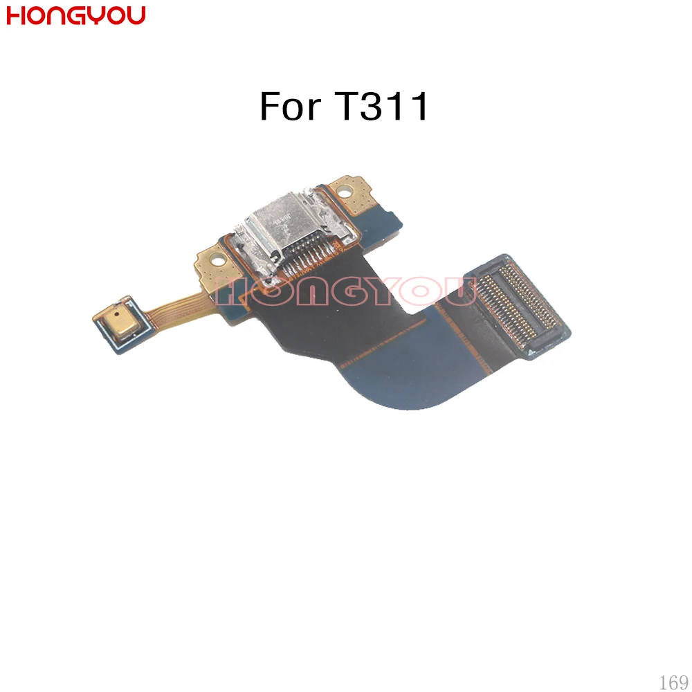 10 шт./лот для Samsung Galaxy Tab 3 10. 0 T311 SM-T311 USB-коннектор док-станции гибкий кабель разъем