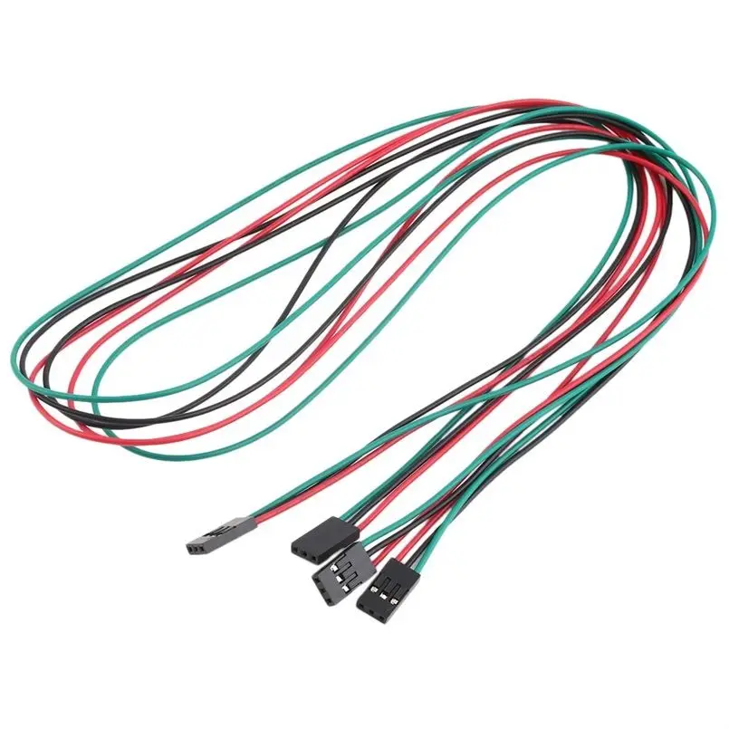 3pin 5 шт. 2Pin 3Pin 4Pin 70 см набор кабелей Женский-Женский Соединительный провод для Arduino 3d принтер Reprap 2 3 4 pin - Цвет: 3pin