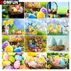 5D алмазная живопись HOMFUN для творчества яйцо кролика на День Благодарения, картины для вышивки крестиком, 3D Стразы, украшение для вышивки