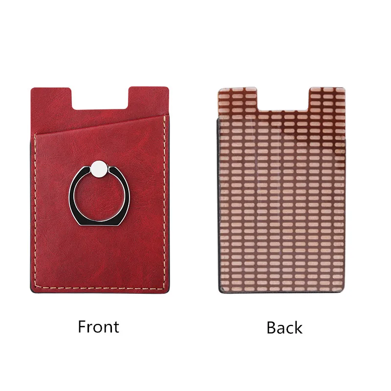 Новый мобильный телефон держатель для карт с карманом клейкая наклейка кожаный