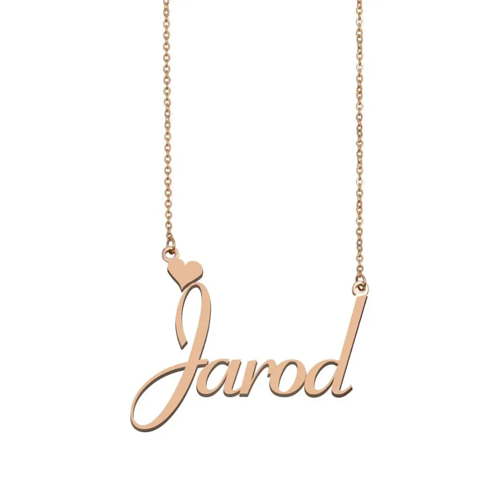 Jarod имя ожерелье пользовательское для женщин девушек Лучшие Друзья День рождения