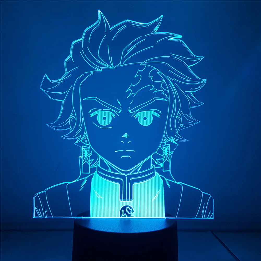 Демон убийца фигурку аниме 3D Цвет светодиодные рисунок Kimetsu без Yaiba камадо Nezuko