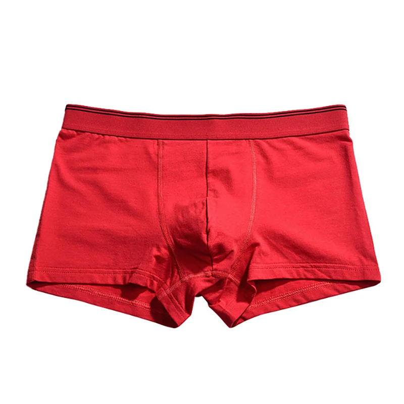 

High Quality Men's Boxers Underwear Solid Cotton Men Cueca Masculina Boxer Shorts Bulge Pouch Underpants Male Boxershorts