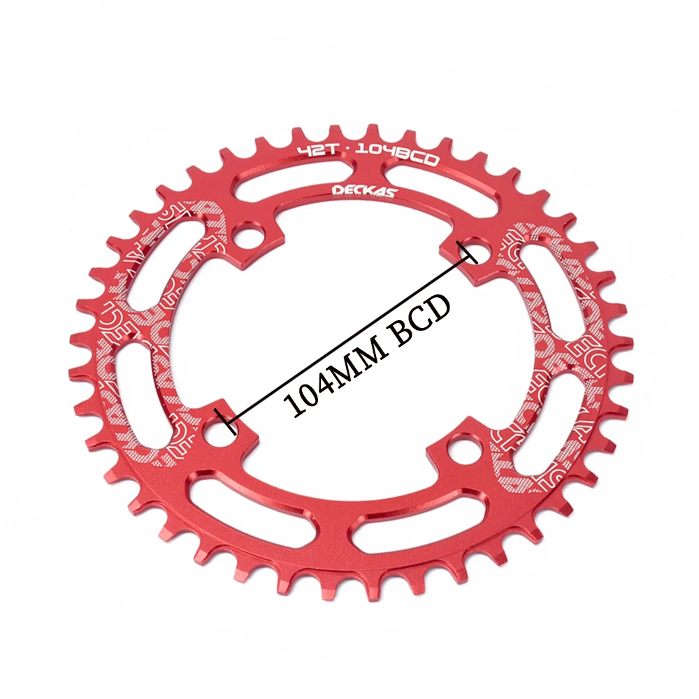 Диск deckas link 104 BCD Круглый 32t 34t 36t 38t 40t 42t 44t 46t 48t 50t 52t диск с одним зубом для MTB горный