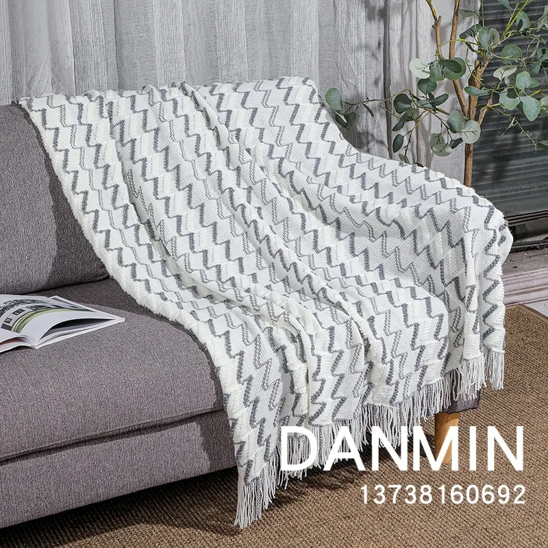 値段 手織りのタッセル付きソファカバー,2色,エンドデコレーションカバー,黄色い季節,家