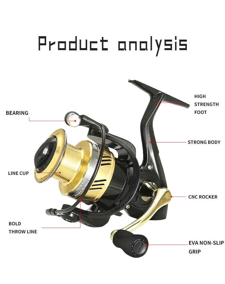 

All-metal fishing reel spinning wheel fishing line fishing line cast rod road sub sea rod wheel anchor fish fishing long cast fi