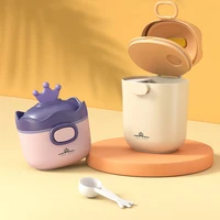 new baby milk powder portable baby food storage box essential cereal cartoon infant milk powder box toddle snacks container