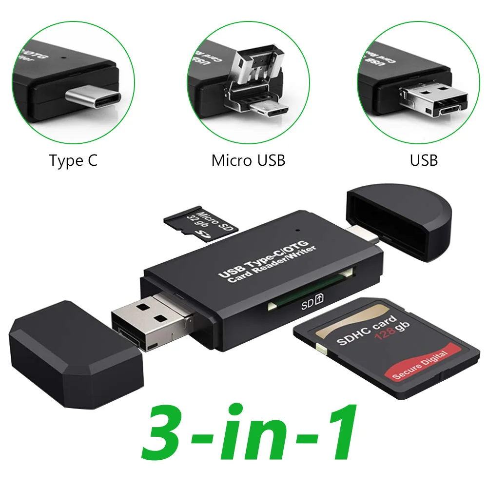 

OTG Устройство для чтения карт Micro SD USB 2,0 кардридер 2,0 для USB Micro SD адаптер флэш-накопитель устройство для чтения смарт-карт памяти Type C кардриде...