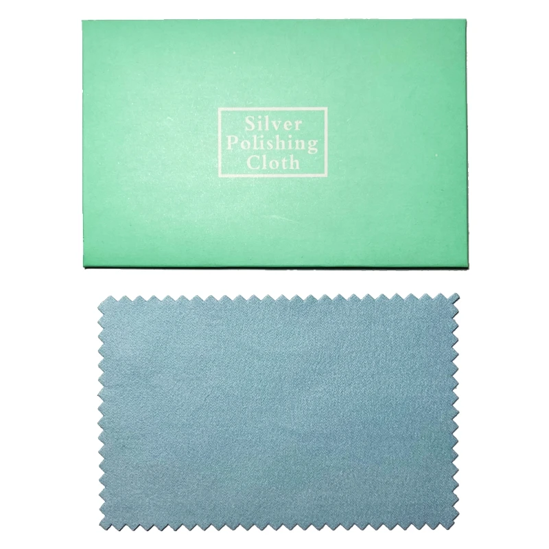 1 шт покрытые серебром ткань для чистки и полировки упаковка украшений замши