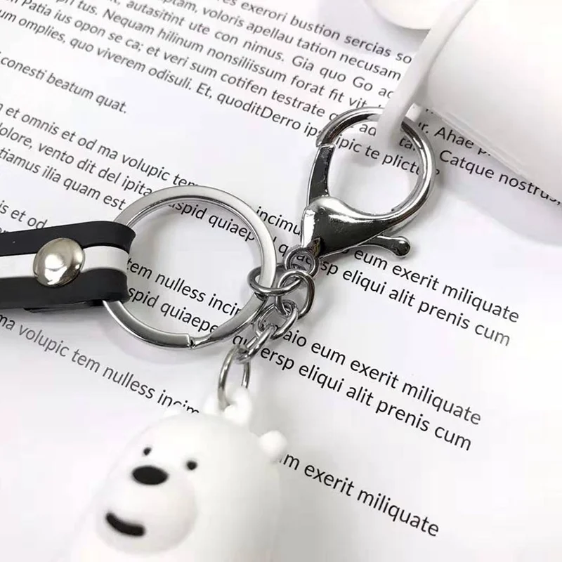 Милый силиконовый чехол, наушники для Apple Airpods i12 TWS, Bluetooth наушники, защитный чехол, мультяшная панда, коробка с брелком
