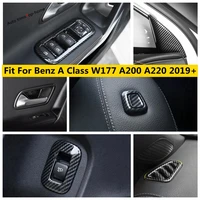 carbon fiber dashboard air ac gear handle cover trim for mercedes benz a class w177 a200 a220 2019 2022 interior accessories
