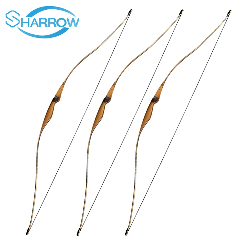 54inch 10-35 Ibs Traditional Handmade Long Bow Recurve Bow Making of High Quality Laminated Technological Wood Comfortable grip
