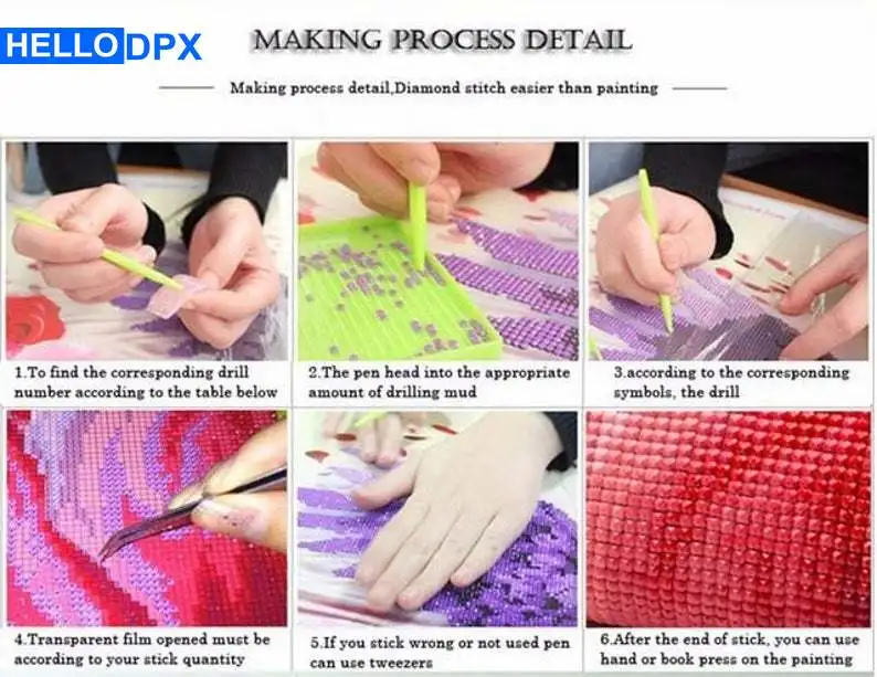 

Hellodpx 5D Character Diamond Painting Egyptians and Pyramids Full Square/Round Drill Cross Stitch DIY Home Decoration Kit