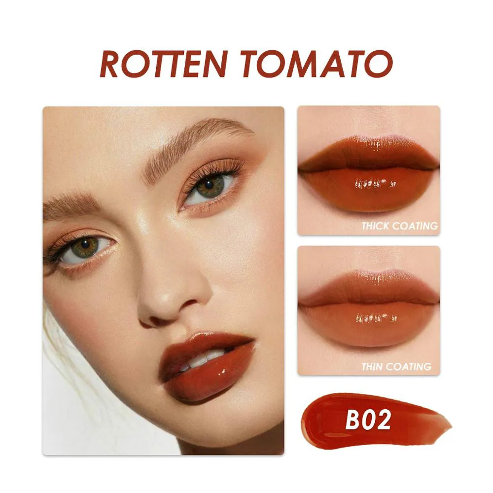 

New 8 Colors Plumper Moisturizing Formula Lip Gloss Non-sticky Glossy Soft Long-lasting Vatamin E Lips Makeup