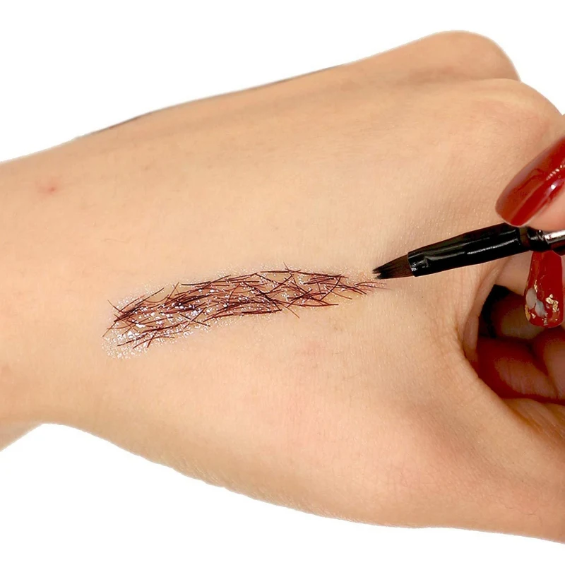 4D наращивание бровей натуральные волокна для Волосы длительного действия