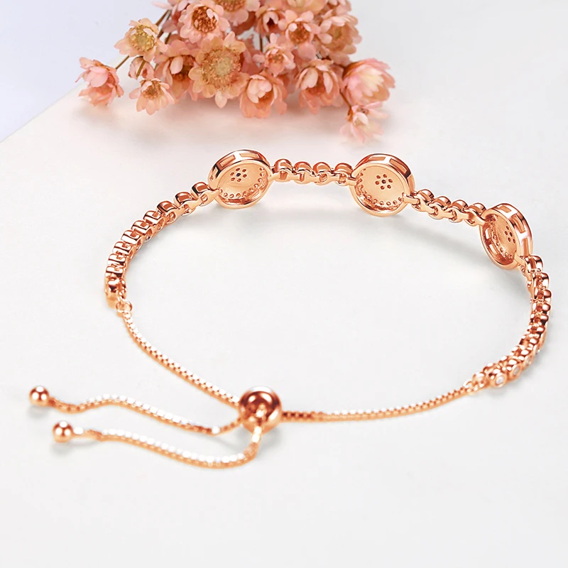 Женский и мужской браслет TONGZHE из стерлингового серебра 925 пробы с синими