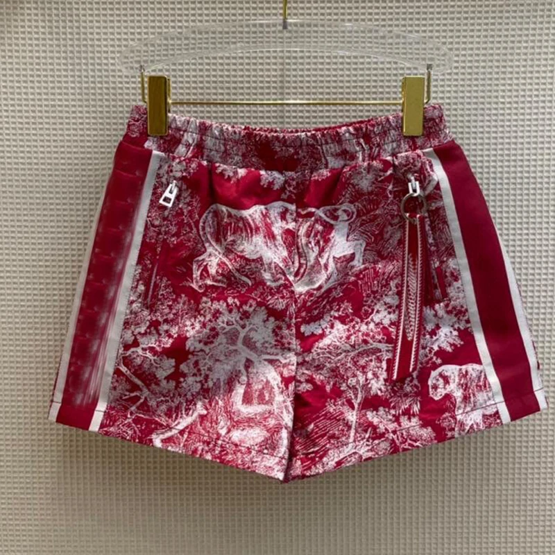 

Summer Women Shorts High Waist Pleated Skirt White Color Knitted Elastic Mini Shorts Sexy Office Lady Short Skirts
