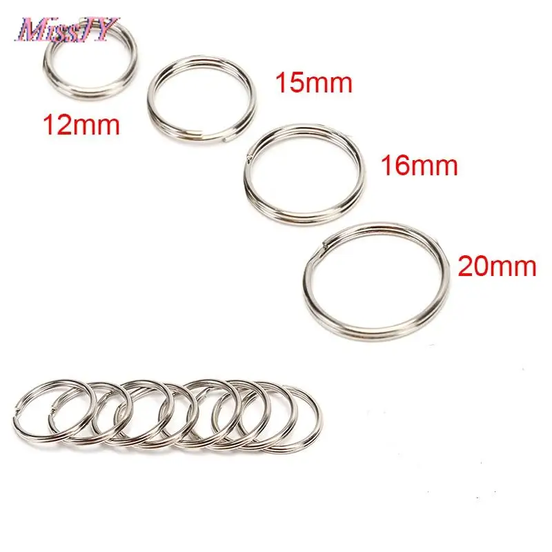 Держатель для ключей из нержавеющей стали полированное разрезное кольцо 100