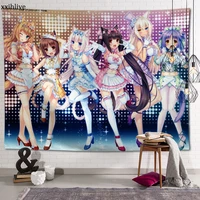 customized nekopara hanging fabric background wall covering home decoration blanket tapestry bedroomliving room wall decor