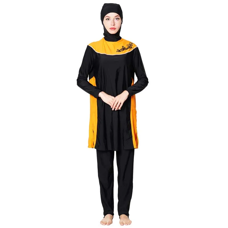 Shehang женские с коротким рукавом мусульманские купальники платье принтом