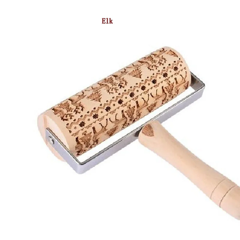 Скалка с рождественской печатью 13 9 см роликовая скалка для защиты окружающей