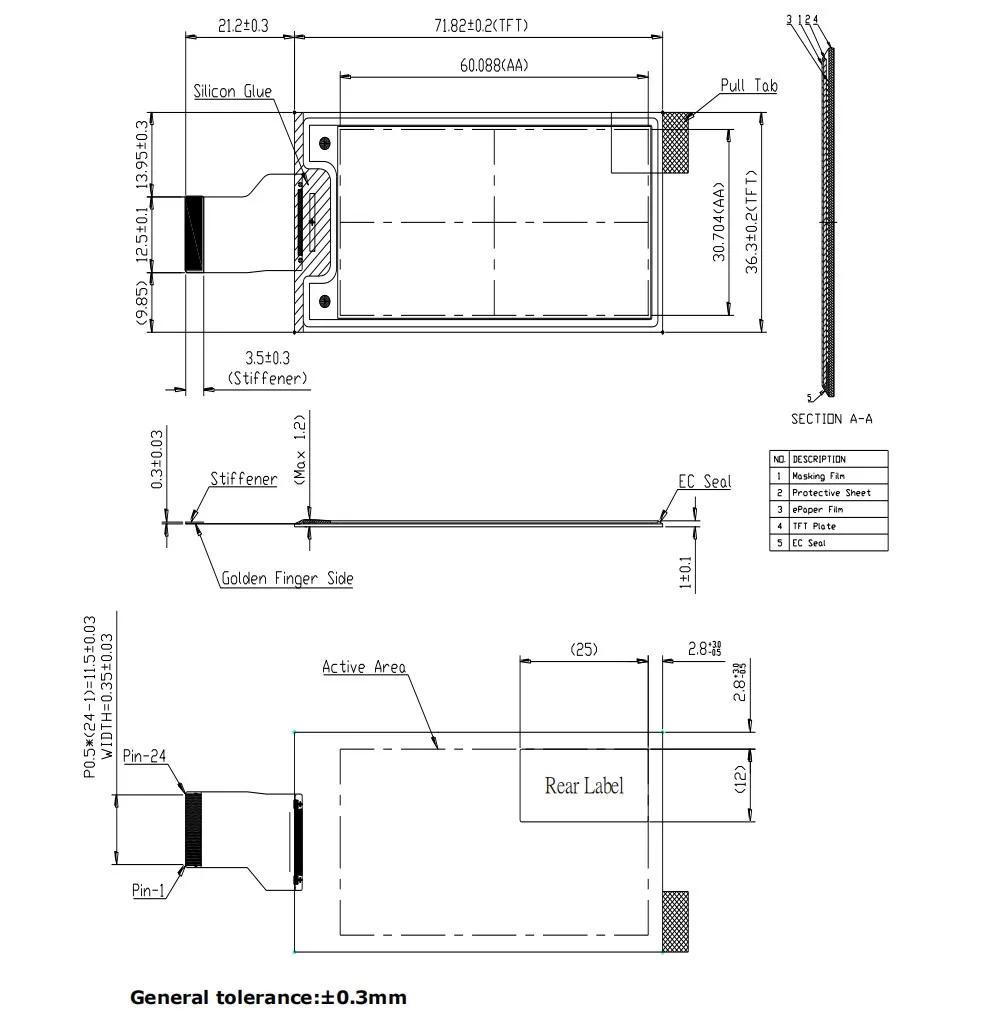 2,66 дюймовый E-Ink дисплей для Raspberry Pi Pico 296 ×152 пикселей красный/черный/белый интерфейс SPI