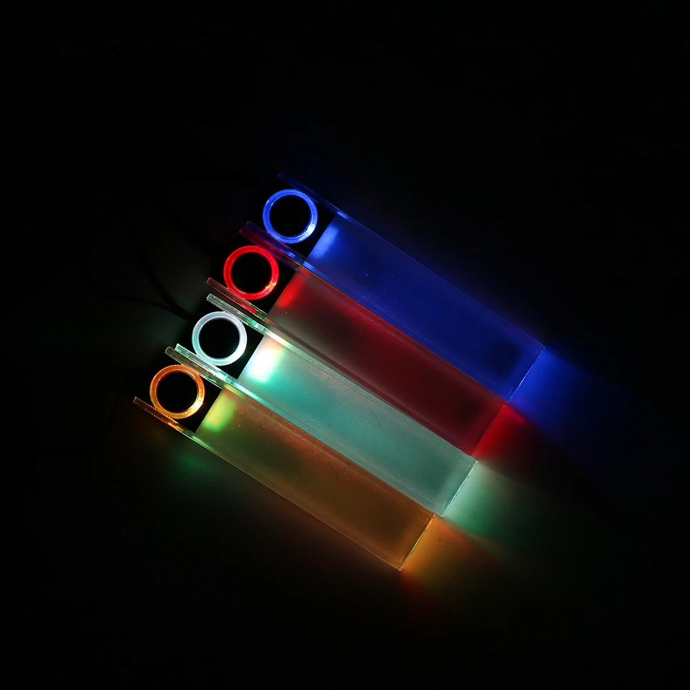 4 шт. автомобилей Атмосфера светильник s цветная(RGB) Светодиодные ленты светильник Цвета стайлинга автомобилей Декоративные лампы внутреннего освещения авто Подсветка аксессуары 12V